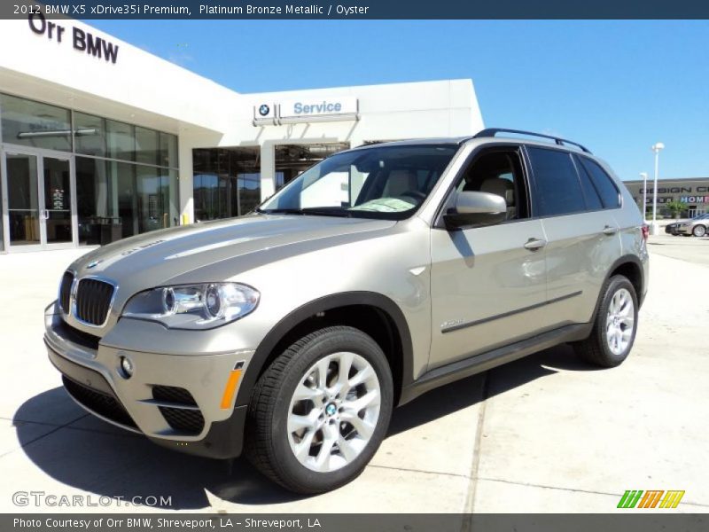 Platinum Bronze Metallic / Oyster 2012 BMW X5 xDrive35i Premium