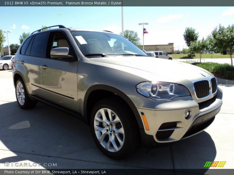Platinum Bronze Metallic / Oyster 2012 BMW X5 xDrive35i Premium