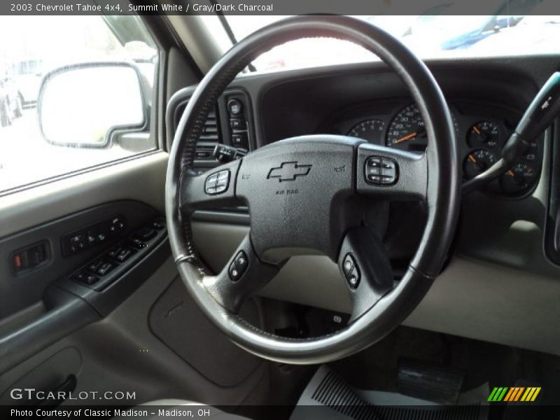 Summit White / Gray/Dark Charcoal 2003 Chevrolet Tahoe 4x4