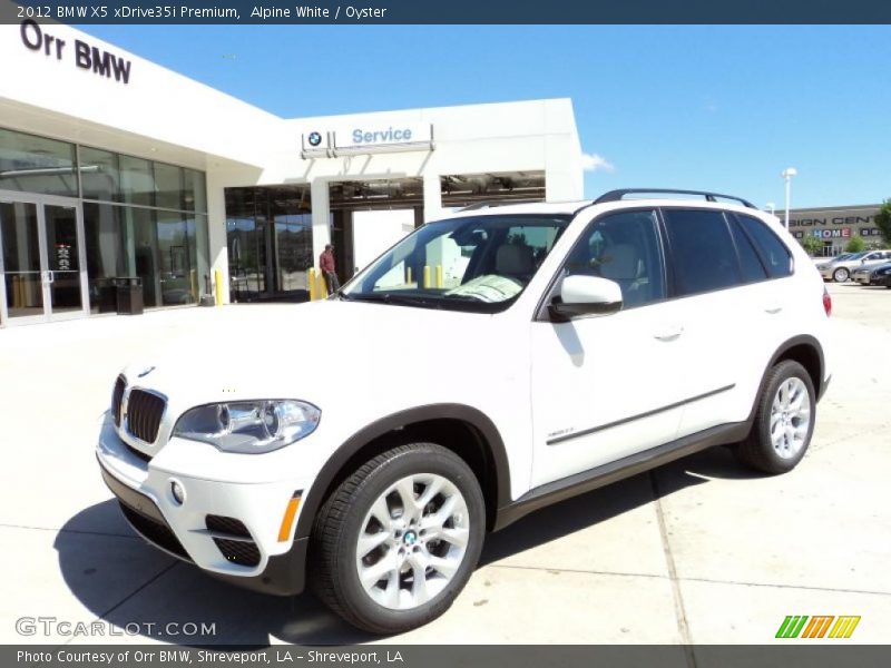 Alpine White / Oyster 2012 BMW X5 xDrive35i Premium