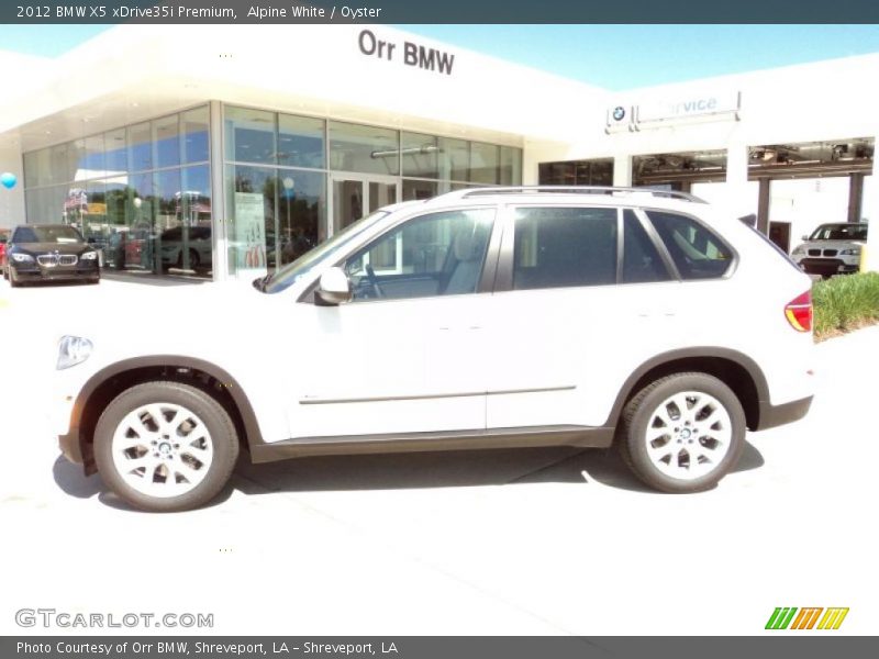 Alpine White / Oyster 2012 BMW X5 xDrive35i Premium