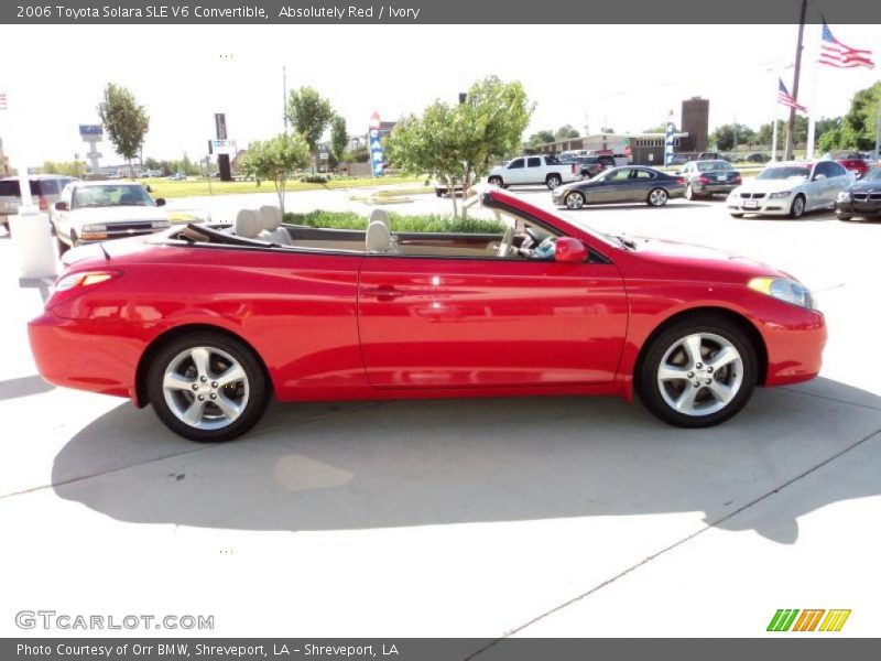 Absolutely Red / Ivory 2006 Toyota Solara SLE V6 Convertible