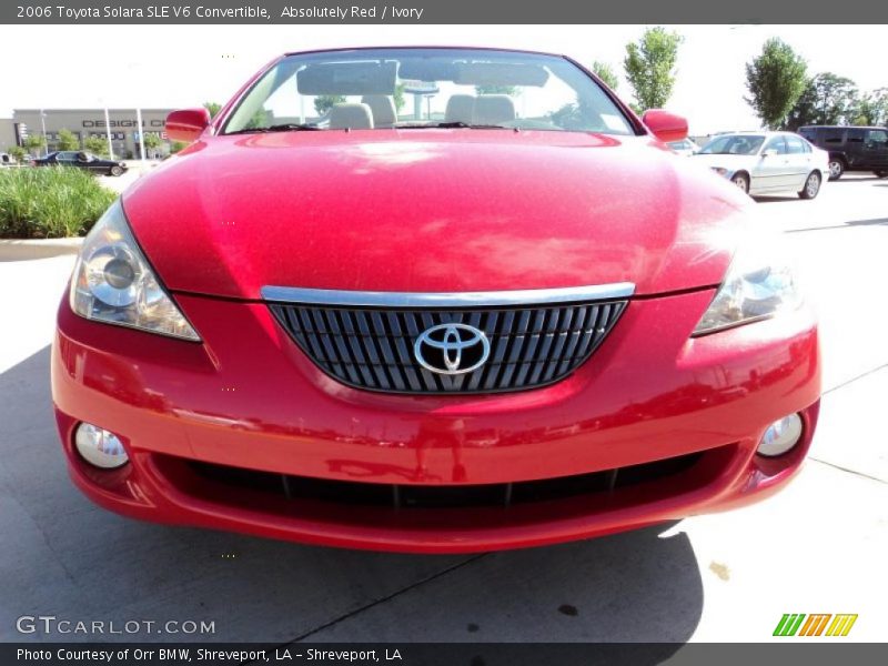 Absolutely Red / Ivory 2006 Toyota Solara SLE V6 Convertible