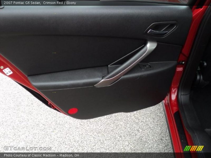 Crimson Red / Ebony 2007 Pontiac G6 Sedan