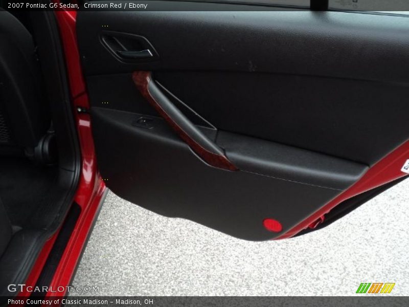 Crimson Red / Ebony 2007 Pontiac G6 Sedan