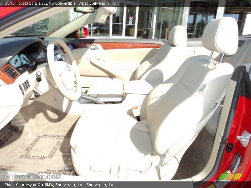 Absolutely Red / Ivory 2006 Toyota Solara SLE V6 Convertible