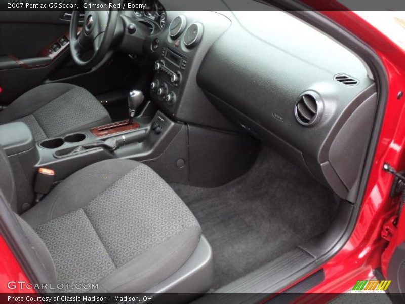 Crimson Red / Ebony 2007 Pontiac G6 Sedan