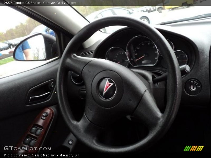 Crimson Red / Ebony 2007 Pontiac G6 Sedan