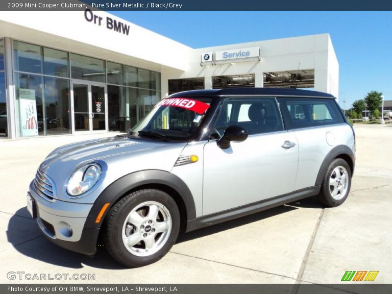 Pure Silver Metallic / Black/Grey 2009 Mini Cooper Clubman