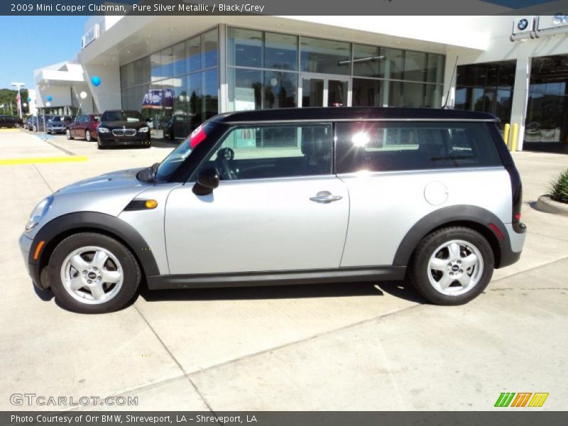 Pure Silver Metallic / Black/Grey 2009 Mini Cooper Clubman