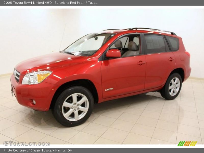 Barcelona Red Pearl / Taupe 2008 Toyota RAV4 Limited 4WD