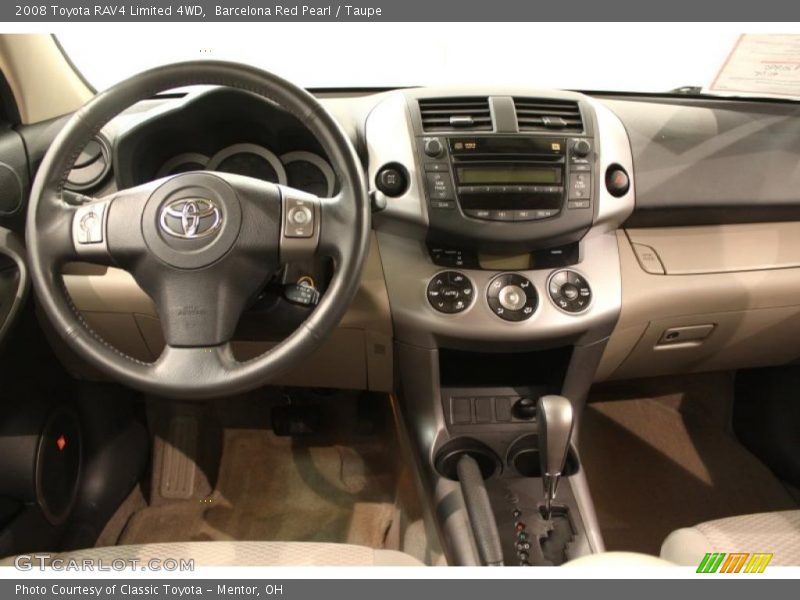 Barcelona Red Pearl / Taupe 2008 Toyota RAV4 Limited 4WD