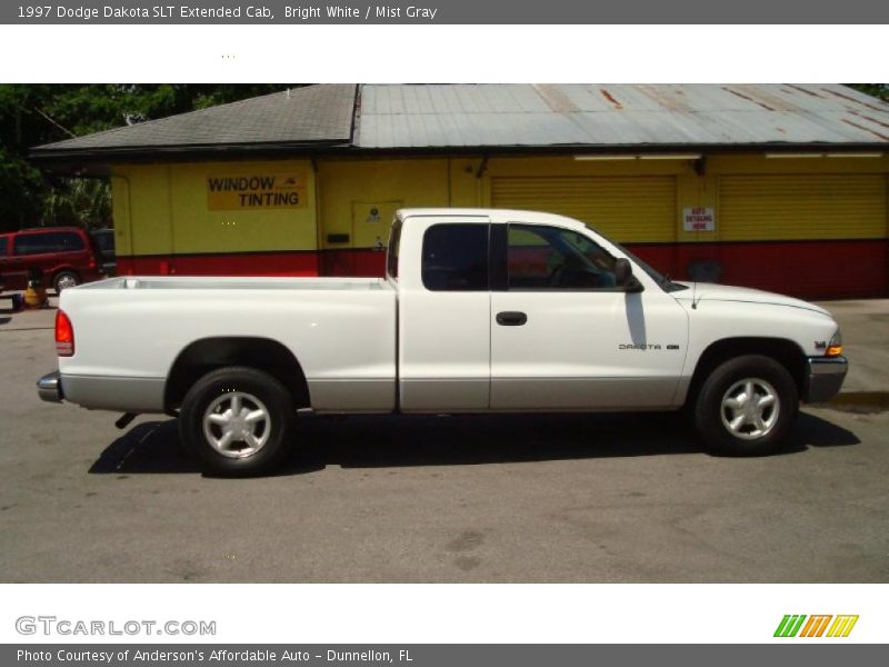 Bright White / Mist Gray 1997 Dodge Dakota SLT Extended Cab
