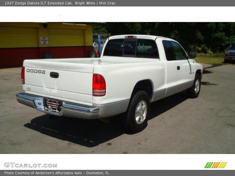 Bright White / Mist Gray 1997 Dodge Dakota SLT Extended Cab