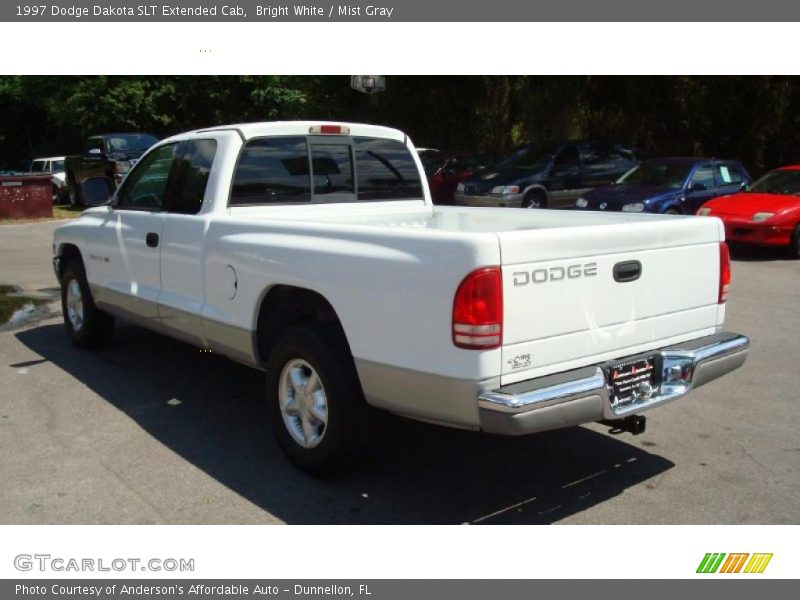Bright White / Mist Gray 1997 Dodge Dakota SLT Extended Cab
