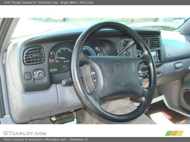 Bright White / Mist Gray 1997 Dodge Dakota SLT Extended Cab