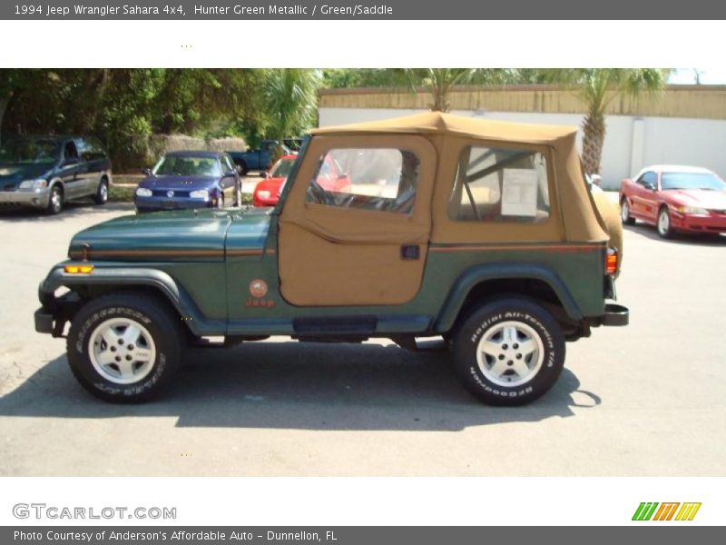 Hunter Green Metallic / Green/Saddle 1994 Jeep Wrangler Sahara 4x4