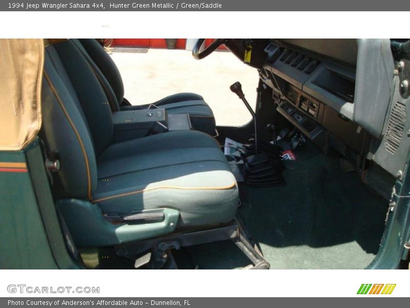 Hunter Green Metallic / Green/Saddle 1994 Jeep Wrangler Sahara 4x4
