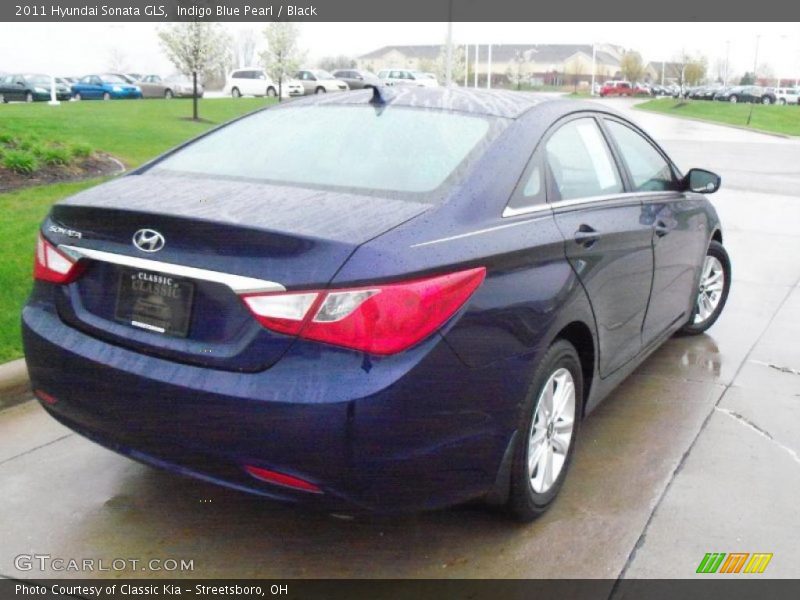 Indigo Blue Pearl / Black 2011 Hyundai Sonata GLS