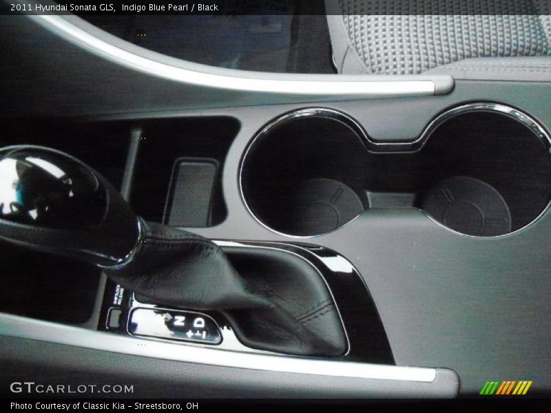 Indigo Blue Pearl / Black 2011 Hyundai Sonata GLS