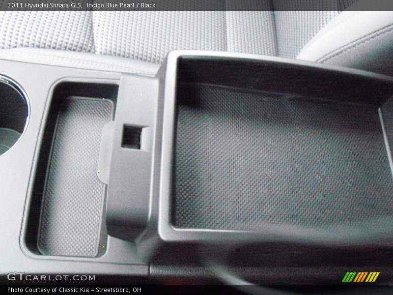 Indigo Blue Pearl / Black 2011 Hyundai Sonata GLS