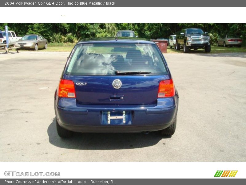 Indigo Blue Metallic / Black 2004 Volkswagen Golf GL 4 Door