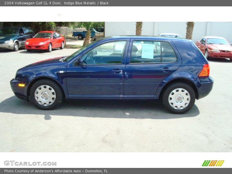 Indigo Blue Metallic / Black 2004 Volkswagen Golf GL 4 Door