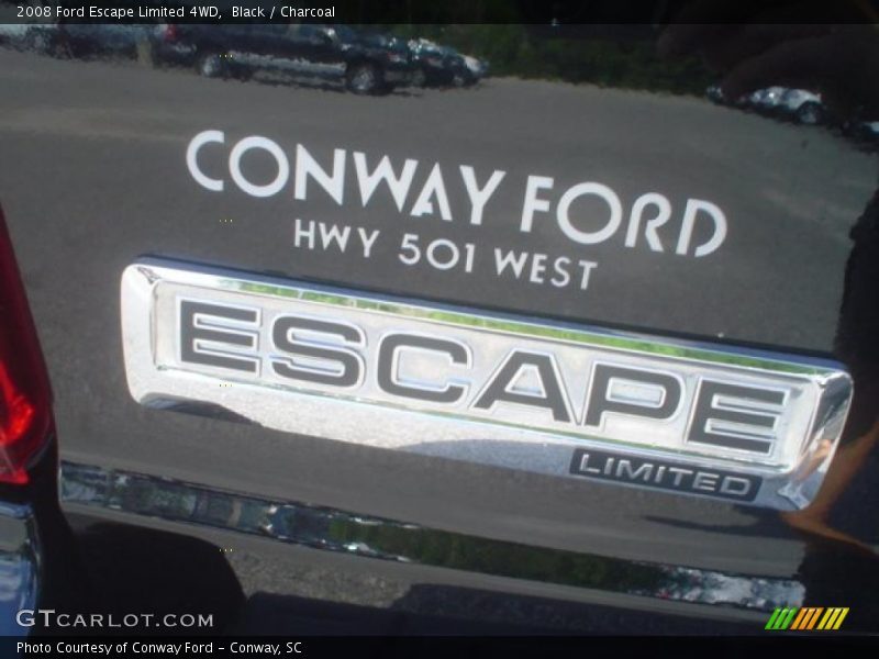 Black / Charcoal 2008 Ford Escape Limited 4WD