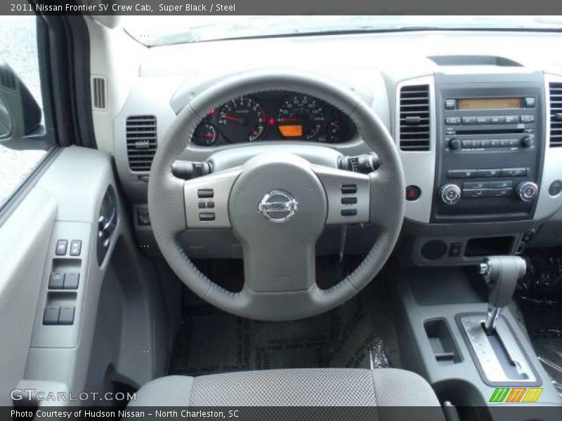 Super Black / Steel 2011 Nissan Frontier SV Crew Cab
