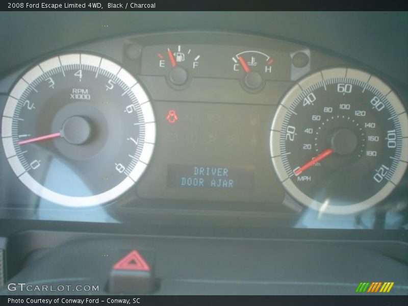 Black / Charcoal 2008 Ford Escape Limited 4WD