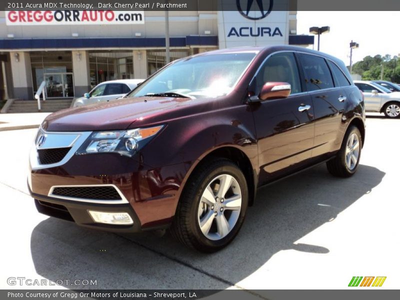 Dark Cherry Pearl / Parchment 2011 Acura MDX Technology