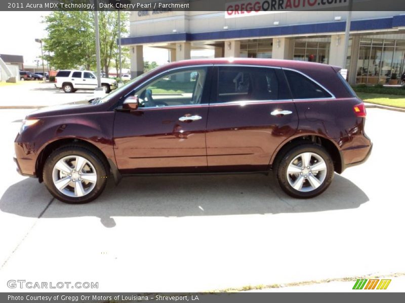 Dark Cherry Pearl / Parchment 2011 Acura MDX Technology