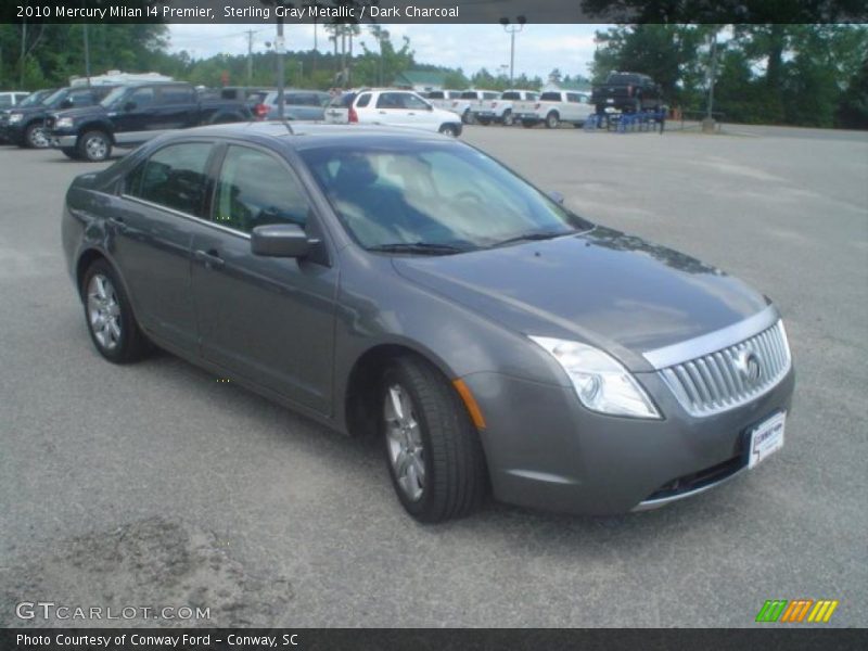 Sterling Gray Metallic / Dark Charcoal 2010 Mercury Milan I4 Premier