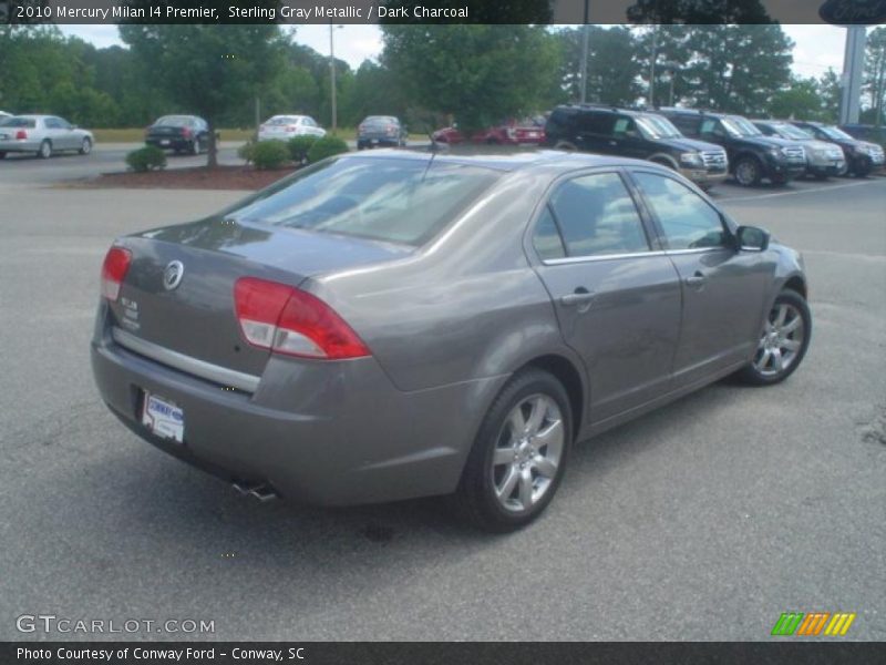 Sterling Gray Metallic / Dark Charcoal 2010 Mercury Milan I4 Premier