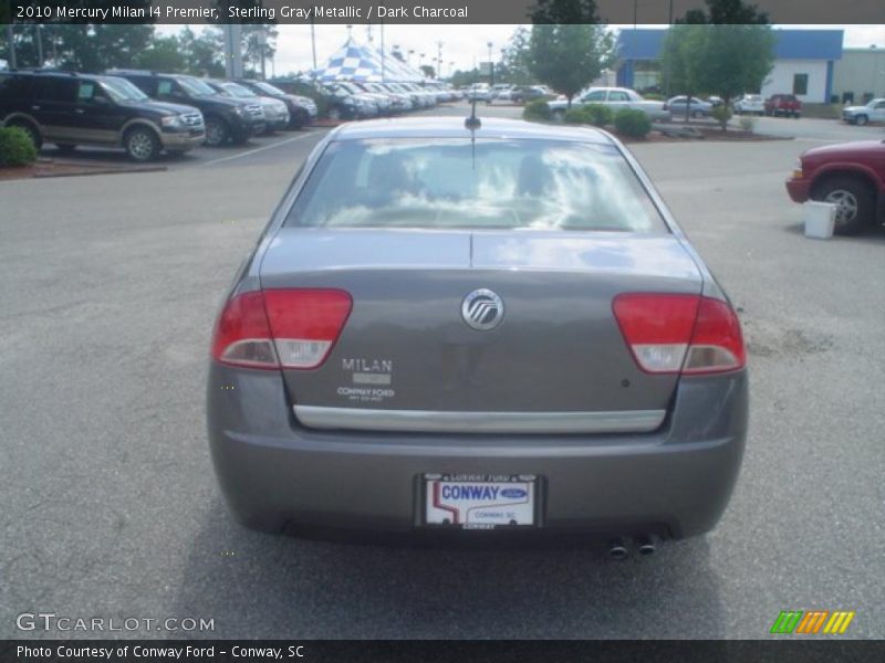 Sterling Gray Metallic / Dark Charcoal 2010 Mercury Milan I4 Premier