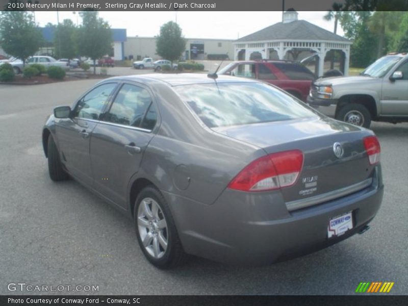 Sterling Gray Metallic / Dark Charcoal 2010 Mercury Milan I4 Premier