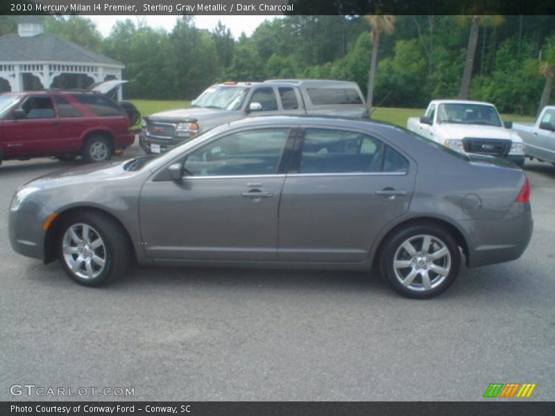 Sterling Gray Metallic / Dark Charcoal 2010 Mercury Milan I4 Premier