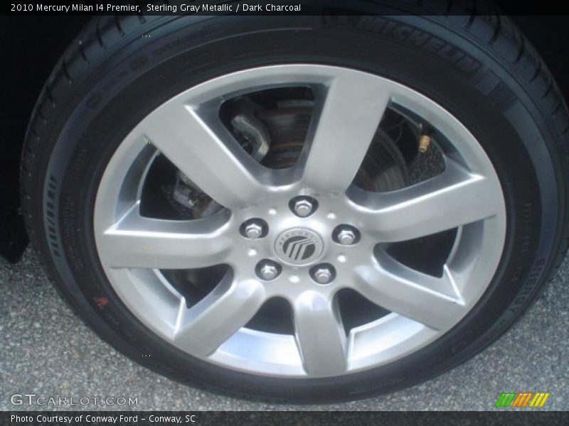 Sterling Gray Metallic / Dark Charcoal 2010 Mercury Milan I4 Premier