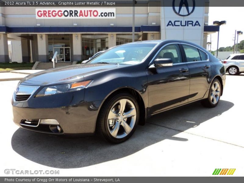 Graphite Luster Metallic / Taupe 2012 Acura TL 3.5 Advance