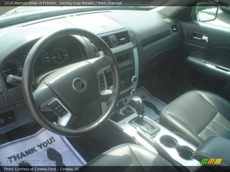 Sterling Gray Metallic / Dark Charcoal 2010 Mercury Milan I4 Premier