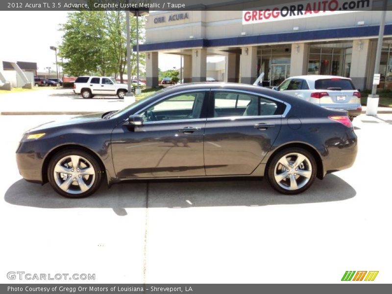 Graphite Luster Metallic / Taupe 2012 Acura TL 3.5 Advance