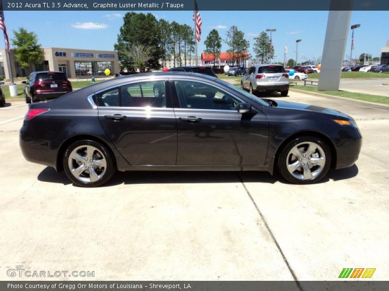 Graphite Luster Metallic / Taupe 2012 Acura TL 3.5 Advance