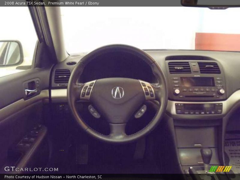 Premium White Pearl / Ebony 2008 Acura TSX Sedan
