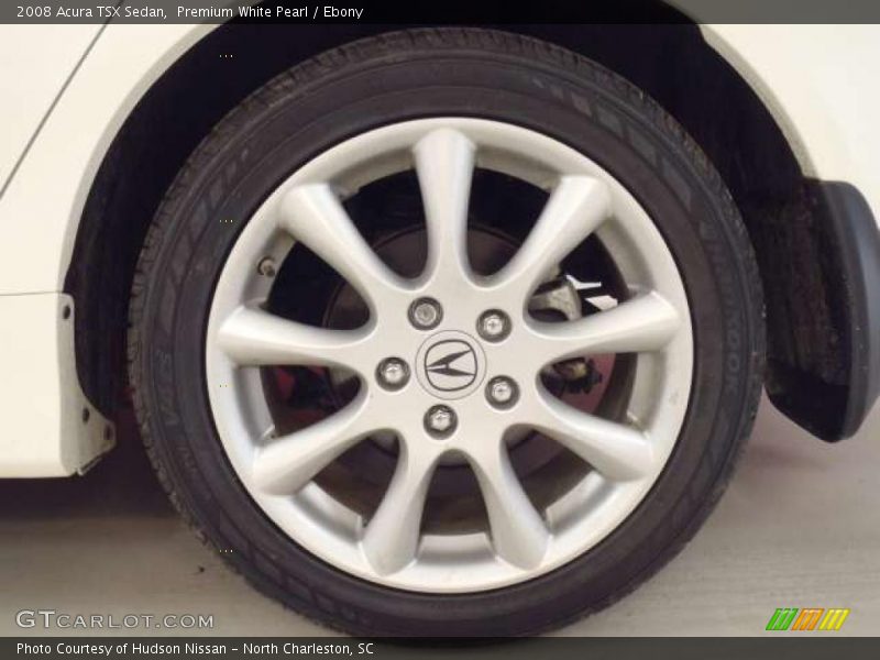 Premium White Pearl / Ebony 2008 Acura TSX Sedan