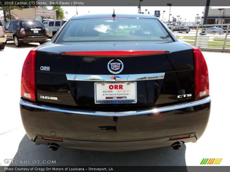 Black Raven / Ebony 2008 Cadillac CTS Sedan