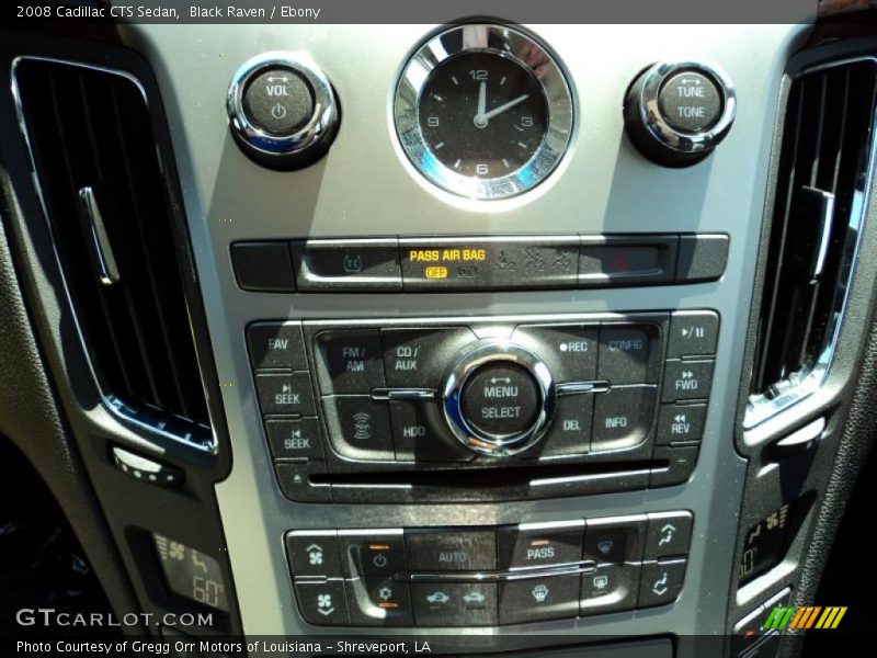 Controls of 2008 CTS Sedan