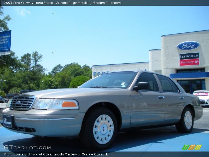 Arizona Beige Metallic / Medium Parchment 2003 Ford Crown Victoria Sedan