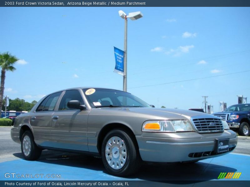 Arizona Beige Metallic / Medium Parchment 2003 Ford Crown Victoria Sedan