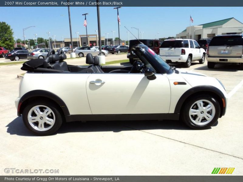 Pepper White / Carbon Black/Black 2007 Mini Cooper Convertible