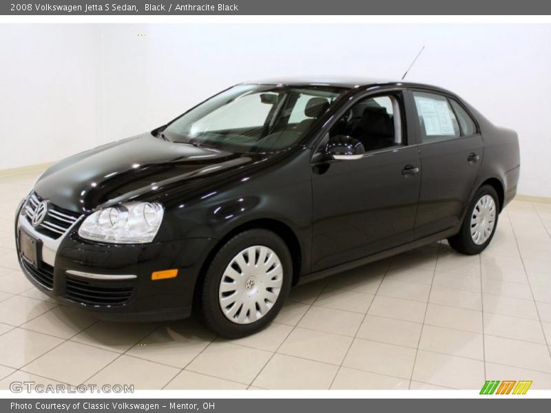 Black / Anthracite Black 2008 Volkswagen Jetta S Sedan